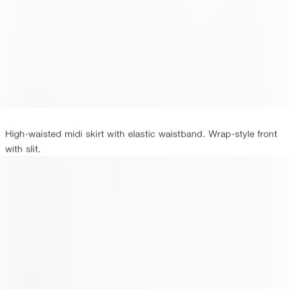 Zara Ribbed Knit Midi Skirt with Slit - Picture 5 of 5